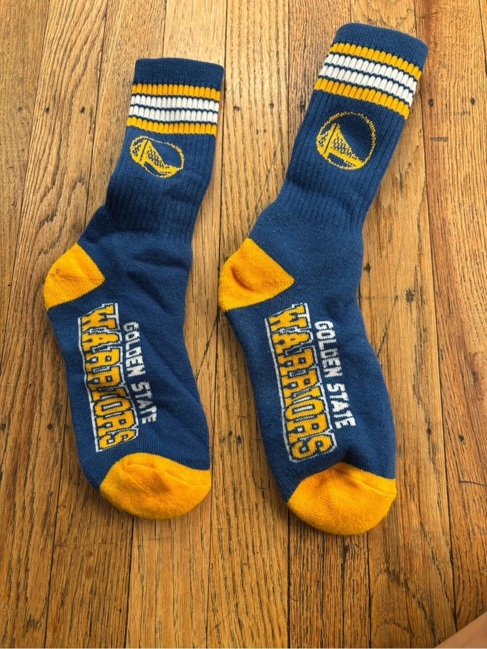 Golden State Warriors Navy & Gold Athletic Crew Socks